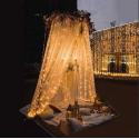 LED CURTAIN (100 LED LAMPS) 3Mx1M WARM WHITE