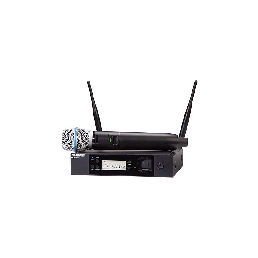 Shure GLXD2+/B87A-Z4 - DUAL BAND digital handheld wireless transmitter with Beta87A head unit