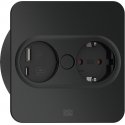 Bachmann 946.105 kontatkligzda Type F + USB A + USB C Nerūsējošs tērauds Bachmann 946.105 kontatkligzda Type F + USB A + USB C Nerūsējošs tērauds