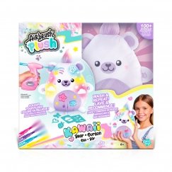 AIRBRUSH PLUSH Rinkinys su aerografu „Kawaii Bear", 25 cm