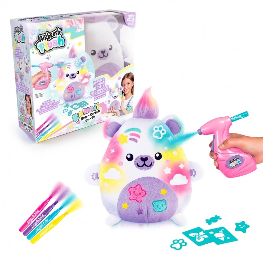 AIRBRUSH PLUSH plush with airbrush Kawaii Bear, 25 cm – 2