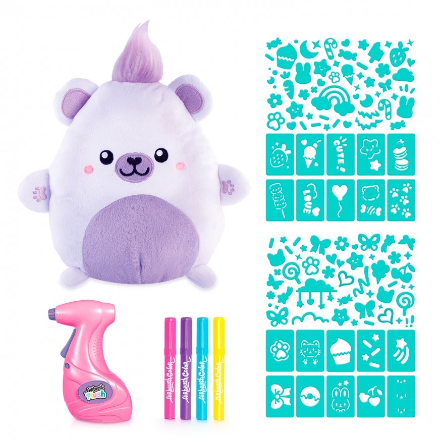 AIRBRUSH PLUSH plush with airbrush Kawaii Bear, 25 cm – 3
