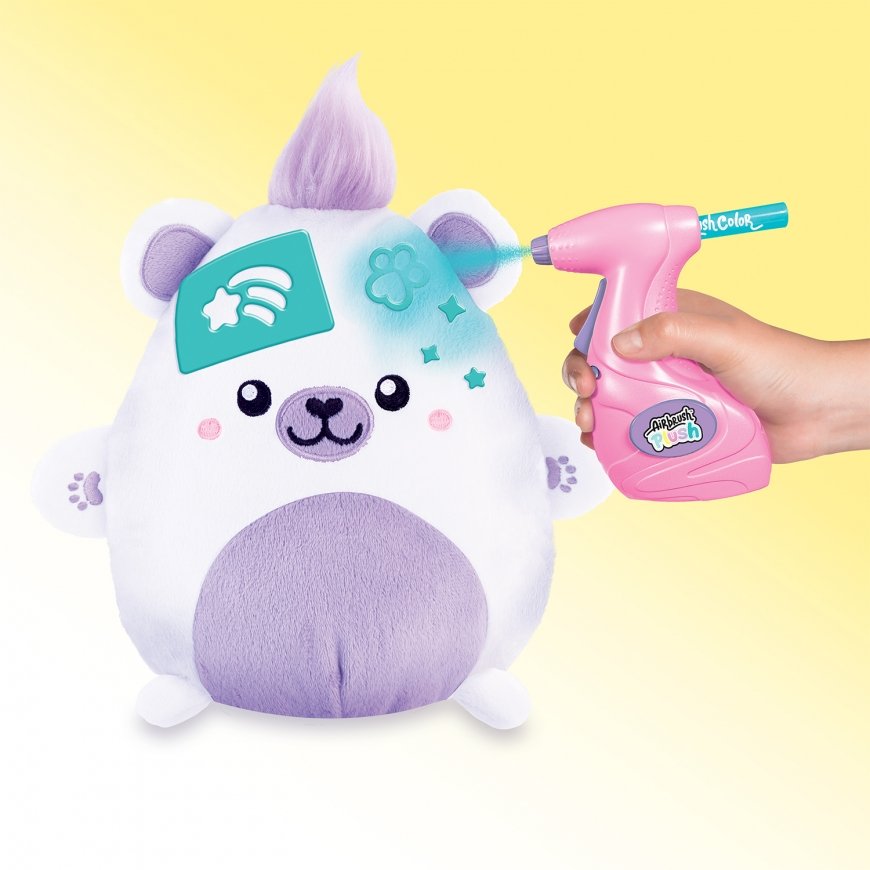 AIRBRUSH PLUSH Pehmo Kawaii Bear ja kynäruisku, 25 cm – 4
