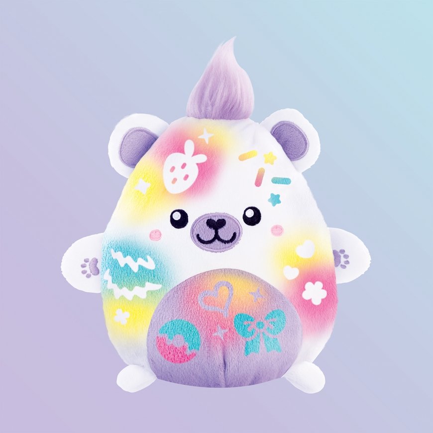 AIRBRUSH PLUSH plush with airbrush Kawaii Bear, 25 cm – 5