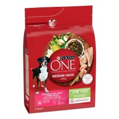 Purina ONE 12370117 koiran kuivamuona 2,5 kg Aikuinen Riisi, Turkki