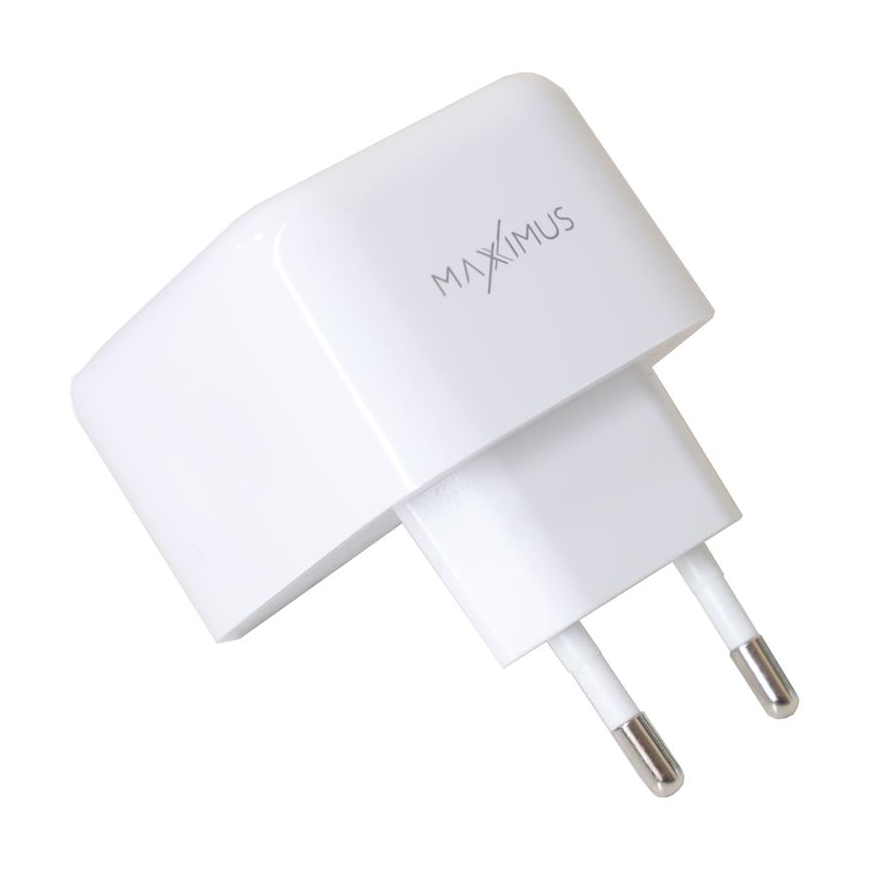 WALL CHARGER MX THUNDER PD 35W, 2xUSB-C WHITE