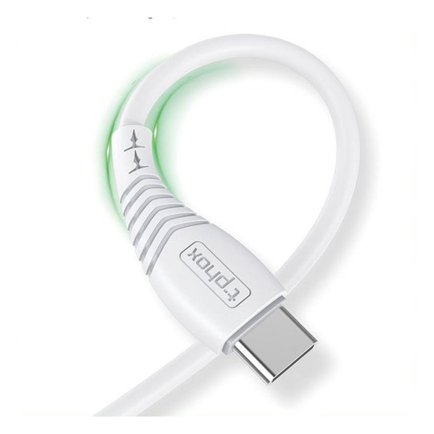 CABLE T-PHOX NATURE TYPE-C WHITE 1.2M 3A – 3