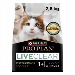 PURINA PRO PLAN LIVECLEAR STERILISED ADULT Bagāta ar Tītara gaļu 2,8kg