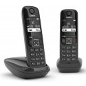 Gigaset AS690 Duo Analog/DECT telephone Caller ID Black