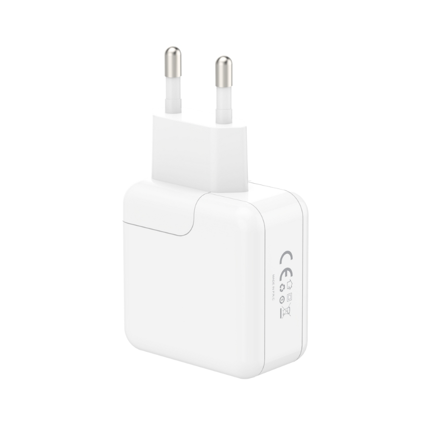 WALL CHARGER MX BURST GaN PD 35W, 2xUSB-C + C|LIGHTNING PD CABLE – 2