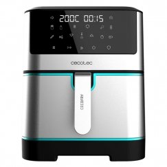 Cecotec Cecofry Supreme 8000 Yksi 8 L Erillinen 1800 W Vähärasvainen rasvakeitin musta, Ruostumaton teräs
