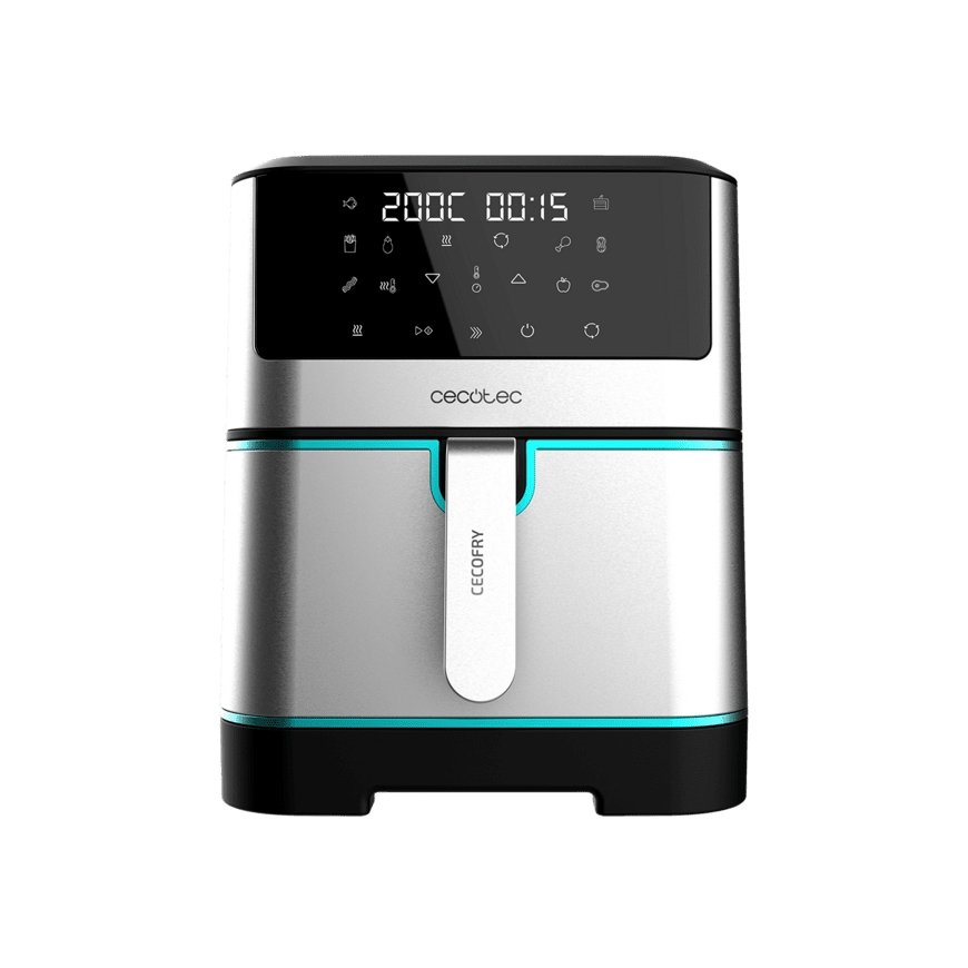 Cecotec Cecofry Supreme 8000 Viens 8 L Atsevišķs 1800 W Fritētājs ar zemu tauku saturu Melns, Nerūsē