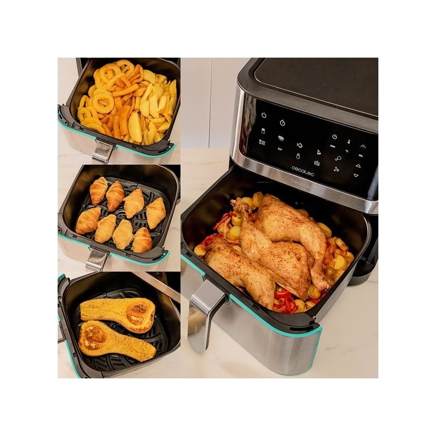 Cecotec Cecofry Supreme 8000 Одиночный 8 L Автономный 1800 W Аэрофритюрницa Черный, Нержавеющая стал – 3