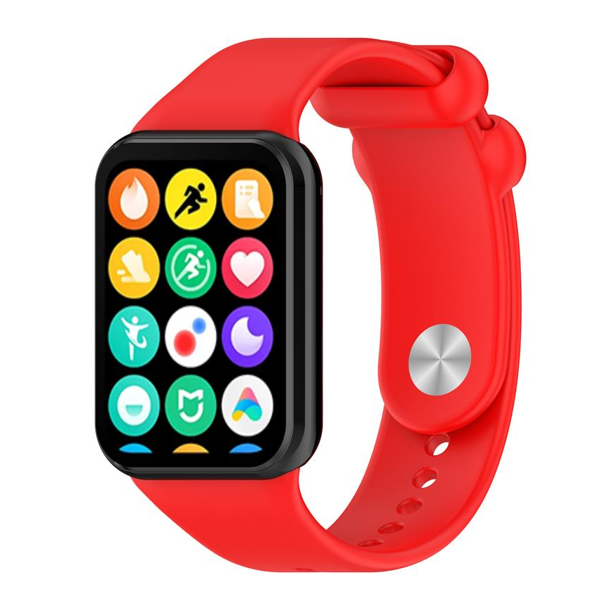 SILICONE STRAP MI BAND 8 PRO |M8 PRO (7). RED – 3