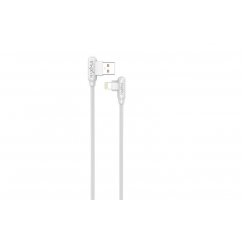 CABLE MX CORNER FAST CHARGE LIGHTNING 2.4A|1M, WHITE ANGULAR