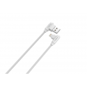 CABLE MX CORNER FAST CHARGE LIGHTNING 2.4A|1M, WHITE ANGULAR CABLE MX CORNER FAST CHARGE LIGHTNING 2.4A|1M, WHITE ANGULAR
