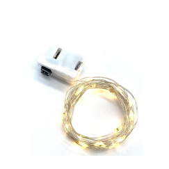 LED WIRE FOR CHRISTMAS DECORATIONS (100CM) BATTERY-POWERED