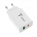 WALL CHARGER T-PHOX SPEEDY USB-C 20W + USB 18W QC 3.0 WHITE WALL CHARGER T-PHOX SPEEDY USB-C 20W + USB 18W QC 3.0 WHITE