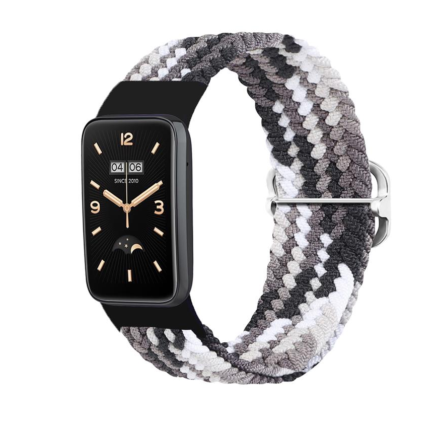 BARIDED STRAP MI BAND 7 PRO| M7 PRO (13) BLACK AND WHITE
