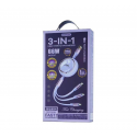 CABLE REMAX LINON SERIES 66W 3IN1 USB-C|MICRO|LIGHTNING RC-C029 CABLE REMAX LINON SERIES 66W 3IN1 USB-C|MICRO|LIGHTNING RC-C029