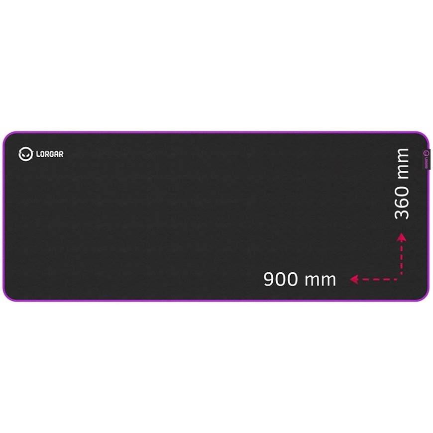 Lorgar LRG-GMP319 hiirimatto Pelihiirimatto musta, Purppura – 5