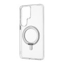 FoneKit Premium Kickstand MagSafe-yhteensopiva suojakuori jalustalla, Samsung Galaxy S26 Ultra, läpinäkyvä