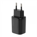 WALL CHARGER MX CARBON 30W PD+QC USB-A+C BLACK WALL CHARGER MX CARBON 30W PD+QC USB-A+C BLACK