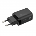 WALL CHARGER MX CARBON 30W PD+QC USB-A+C BLACK WALL CHARGER MX CARBON 30W PD+QC USB-A+C BLACK