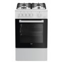 Beko FSG52020FW plīts & cepeškrāsns Brīvi stāvoša plīts Gāze Gāzes Melns, Balts Beko FSG52020FW plīts & cepeškrāsns Brīvi stāvoša plīts Gāze Gāzes Melns, Balts