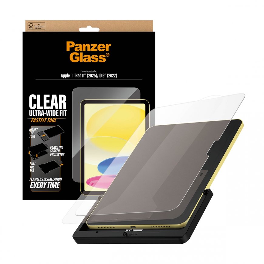 PanzerGlass ® Screen Protector iPad 11" (2025-2026) | 10.9" (2022) | Ultra-Wide Fit w. Fastfit tool – 5