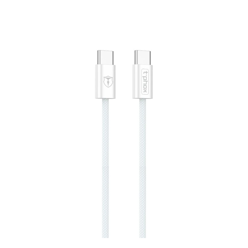 T-PHOX CC15 SERIES USB-C|USB-C CABLE 60W 3A WHITE