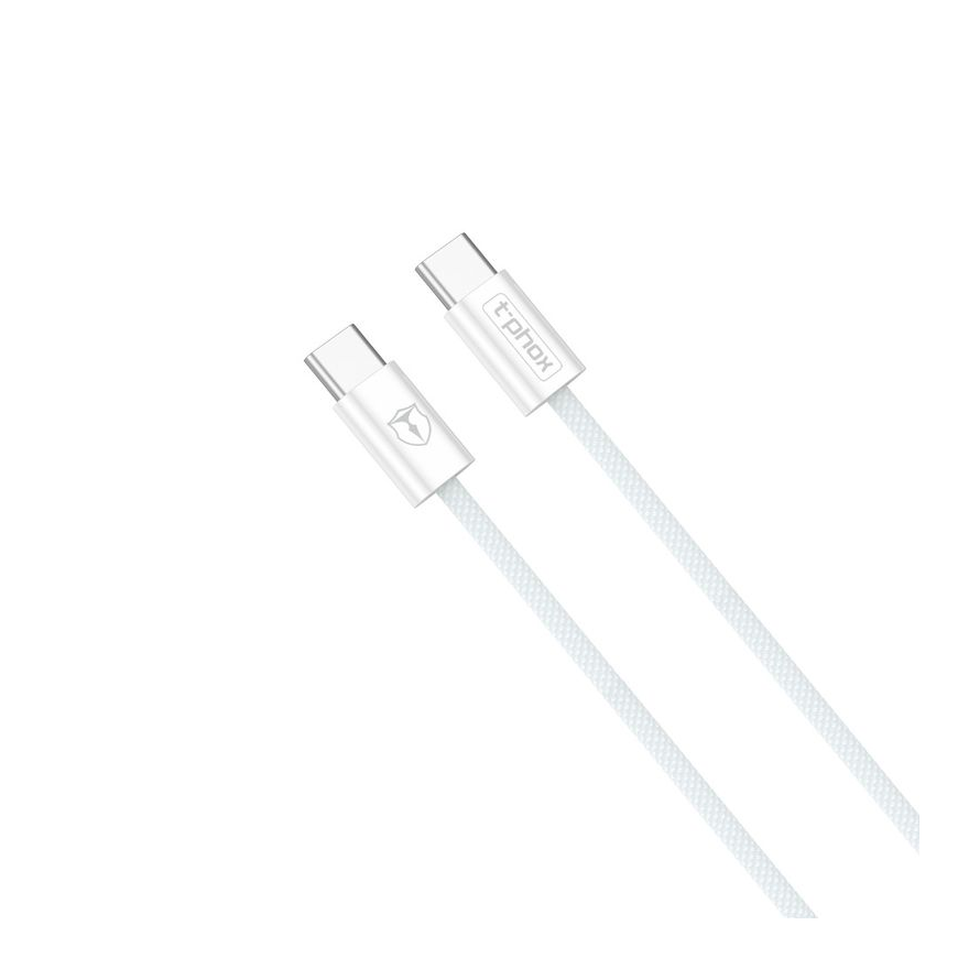 T-PHOX CC15 SERIES USB-C|USB-C CABLE 60W 3A WHITE – 2