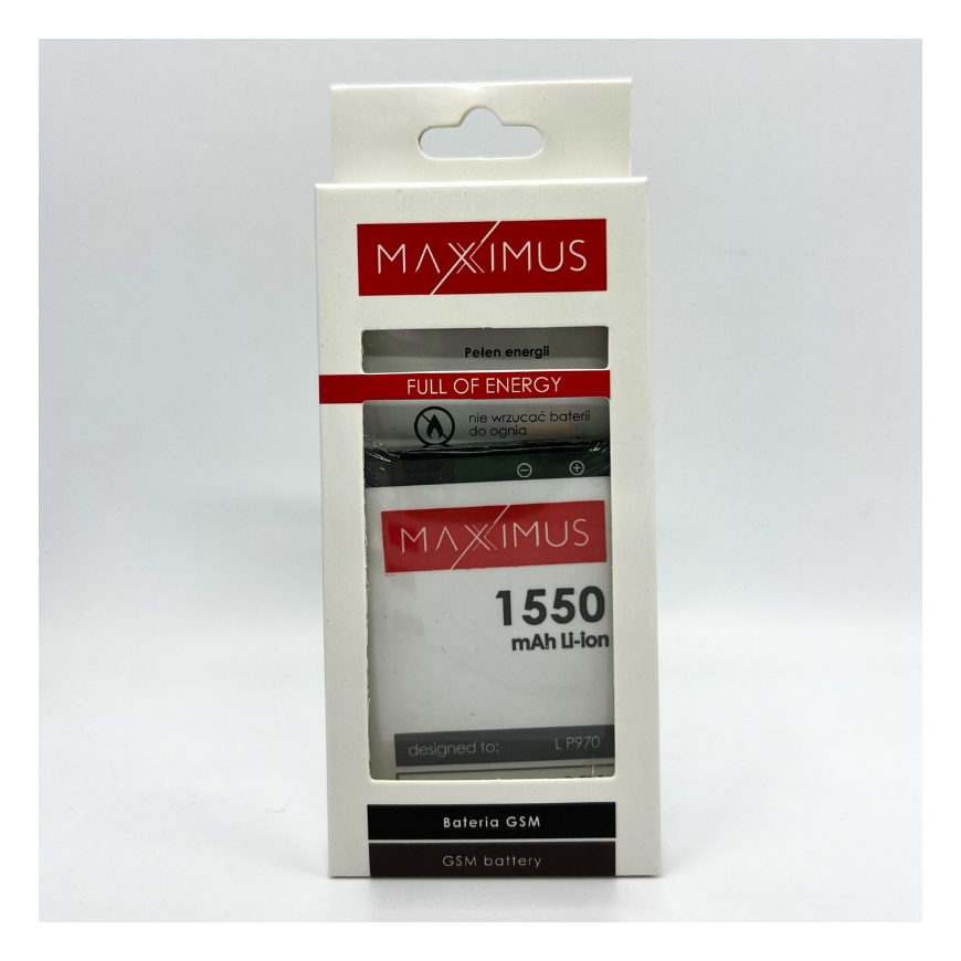 BATTERY MAXXIMUS LG P970 1700mAh BL-44JN – 4