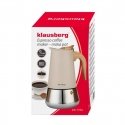 Espresso kafijas kanna, nerūsējošais tērauds, 9 tasēm, melna/sud