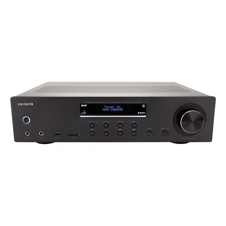 Aiwa AMR-200DAB/BK helivõimendi 2.0 kanalid Kodu Must – 2