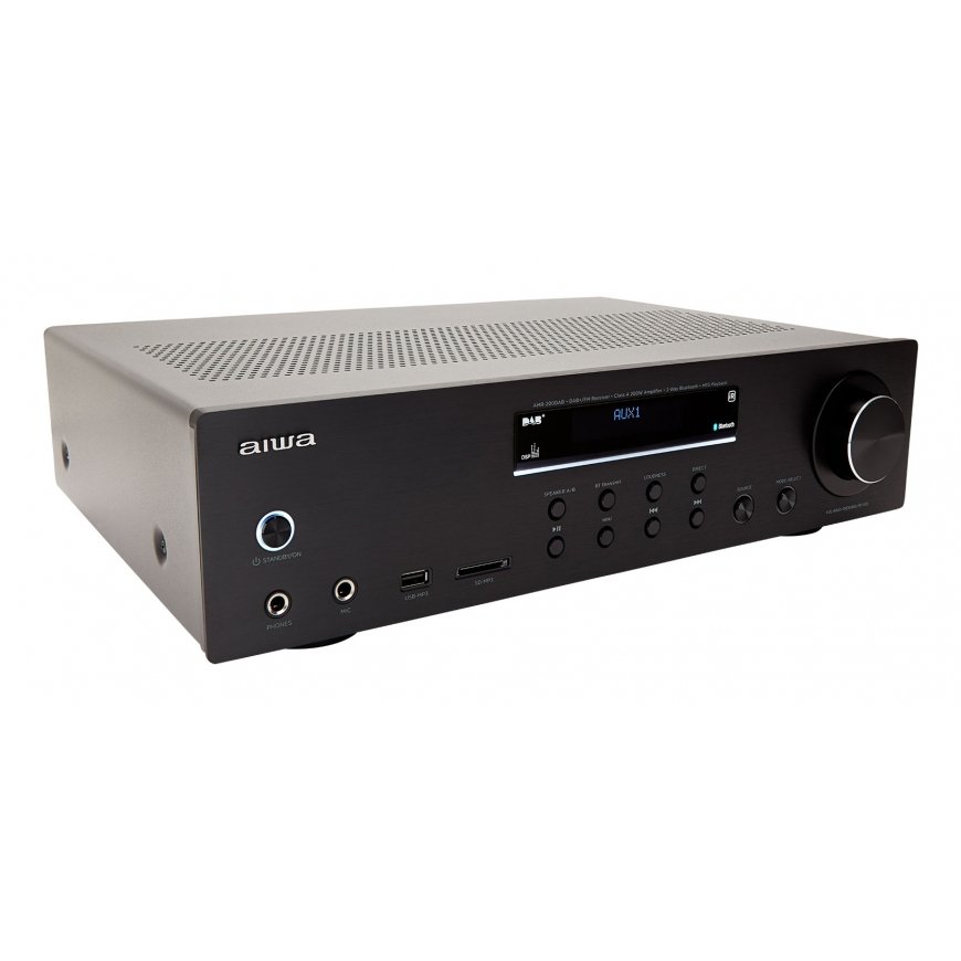 Aiwa AMR-200DAB/BK audio pastiprinātājs 2.0 kanāli Mājas Melns – 3
