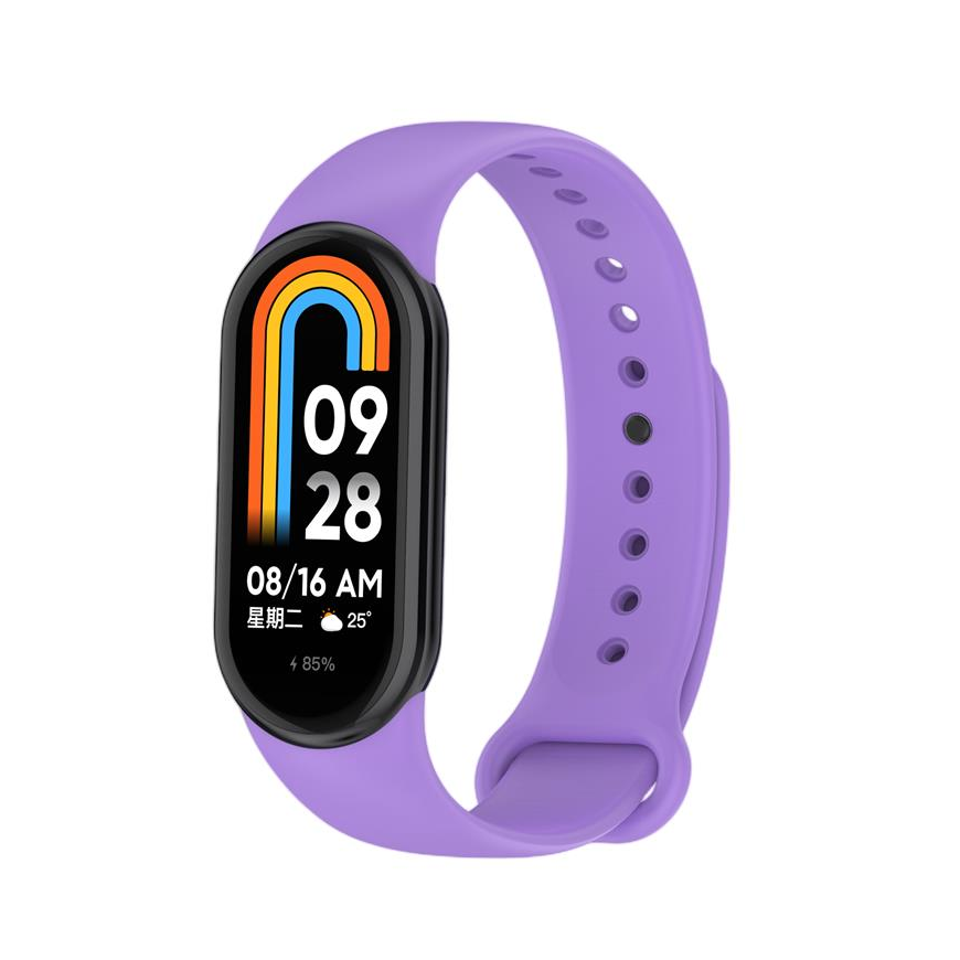 SILICONE STRAP MI BAND 8|M8 (4). PURPLE – 2