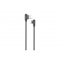 CABLE MX CORNER FAST CHARGE TYPE-C 2.4A|1M|BLACK ANGULAR CABLE MX CORNER FAST CHARGE TYPE-C 2.4A|1M|BLACK ANGULAR