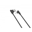 CABLE MX CORNER FAST CHARGE TYPE-C 2.4A|1M|BLACK ANGULAR CABLE MX CORNER FAST CHARGE TYPE-C 2.4A|1M|BLACK ANGULAR