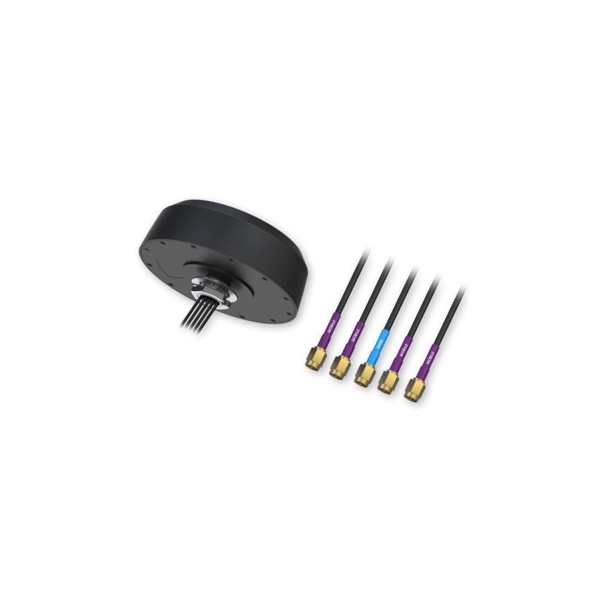 PR1KCI49 Mobilā jumta antena 5G/LTE/Wi-Fi/GNSS, 5× SMA – 2