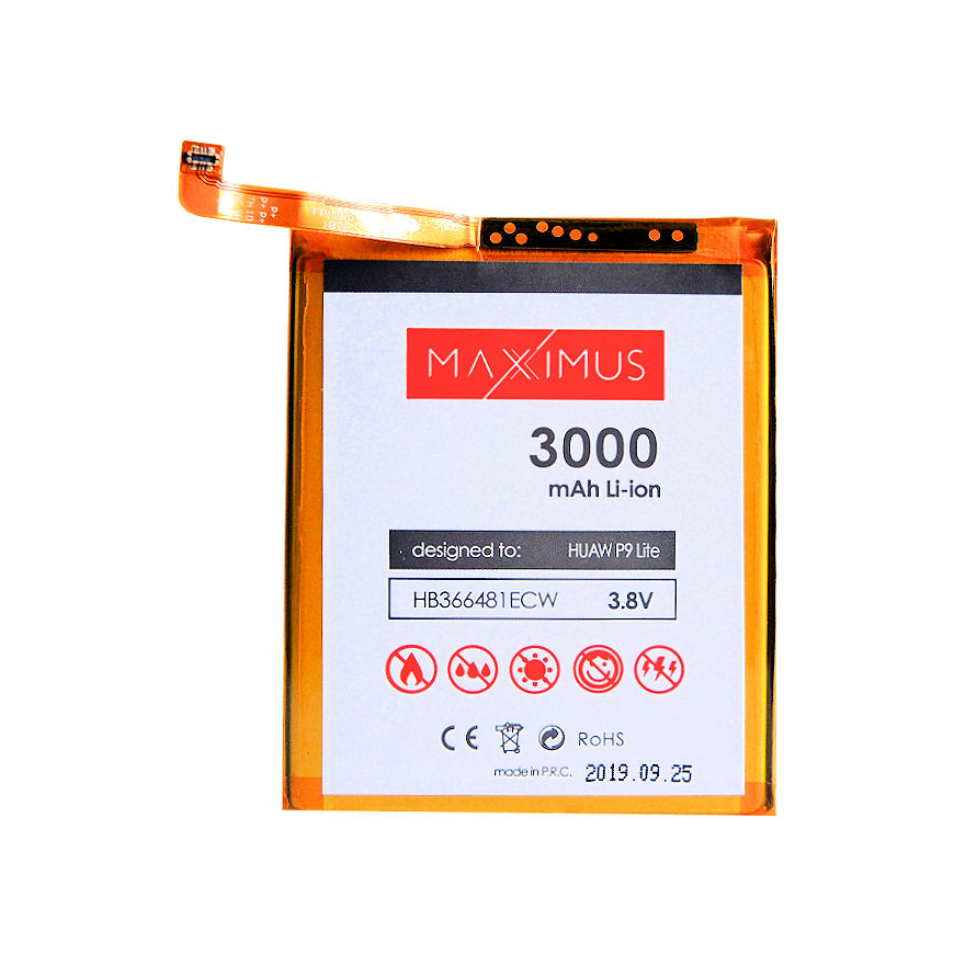 BATTERY MAXXIMUS HUAWEI P9 Lite 3000mAh HB366481ECW