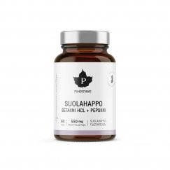 Puhdistamo Betaine HCL Hydrochloric Acid, 60 Caps