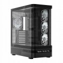 PC korpus Volcano AQ500 ARGB MIDI MUSTA