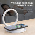 BEDSIDE LAMP T-PHOX WITH CHARGER SL-603 15 WHITE BEDSIDE LAMP T-PHOX WITH CHARGER SL-603 15 WHITE