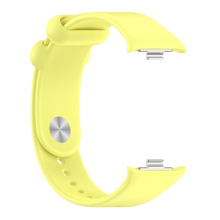 SILICONE STRAP MI BAND 8 PRO|M8 PRO (6). YELLOW – 2