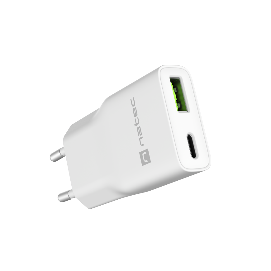 Natec Ribera USB lādētājs Gan Slim