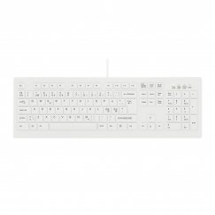 Contour Design Active Key Contour ClassicClean Medical Keyboard IP68 Full-Size Wired White PN C8100