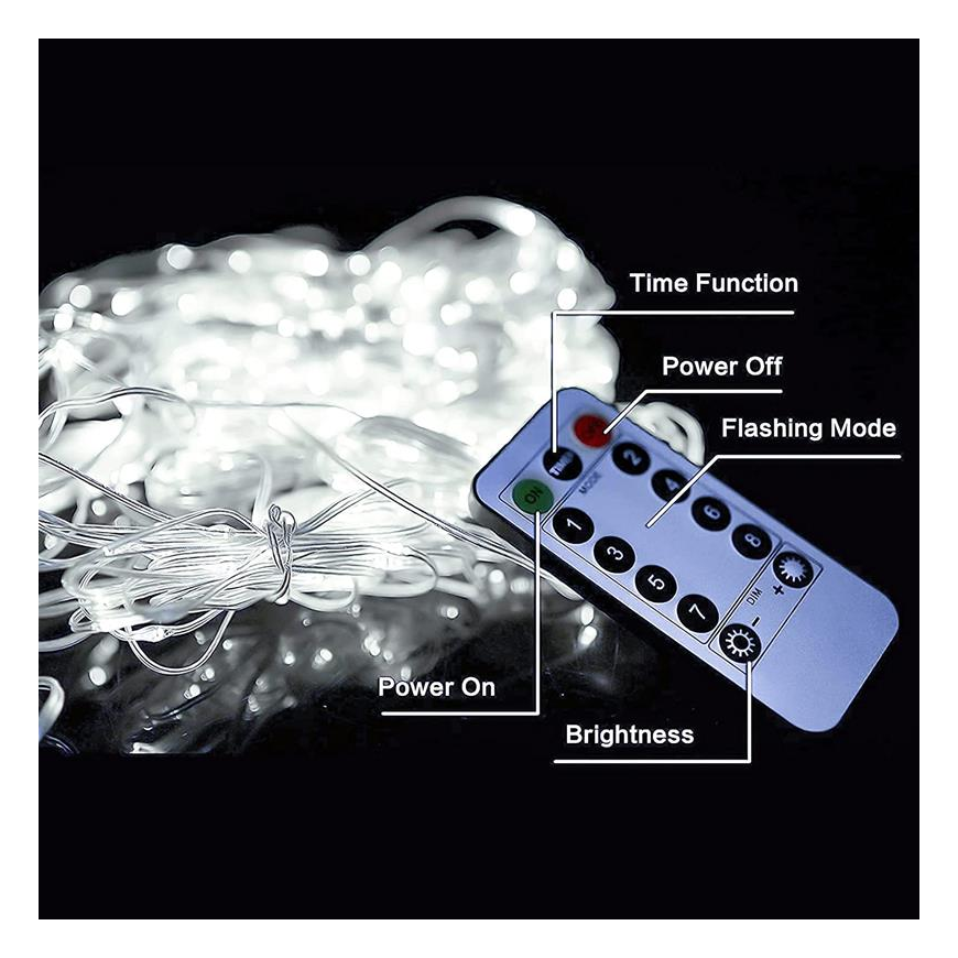 led curtain (300 led lamp) 3mx3m cold white – 3