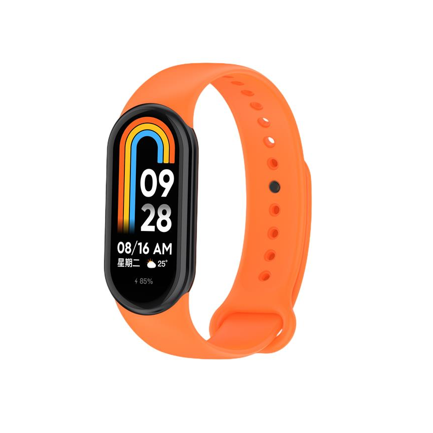 SILICONE STRAP MI BAND 8|M8 (3). ORANGE – 2