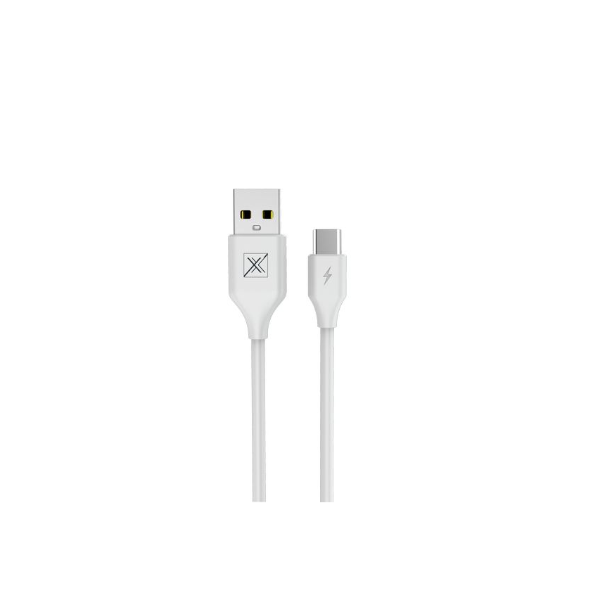 MX SET CABLE 2.4A|TYPE-C|1M WHITE – 2